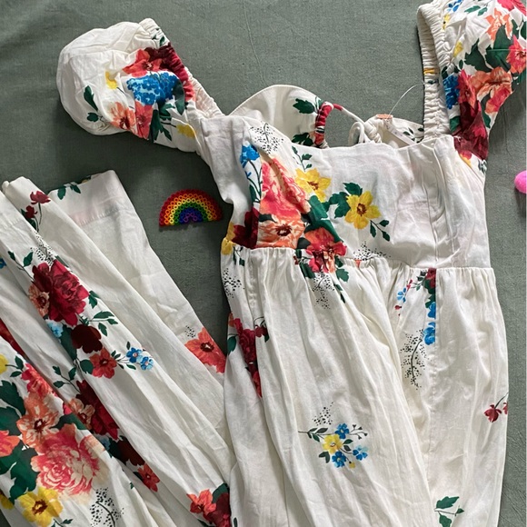 Free People | White Floral Dress - Picture 2 of 7